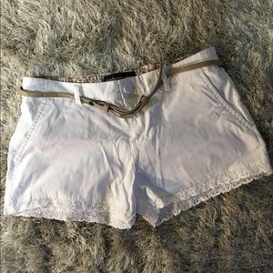Ambiance apparel juniors white medium shorts